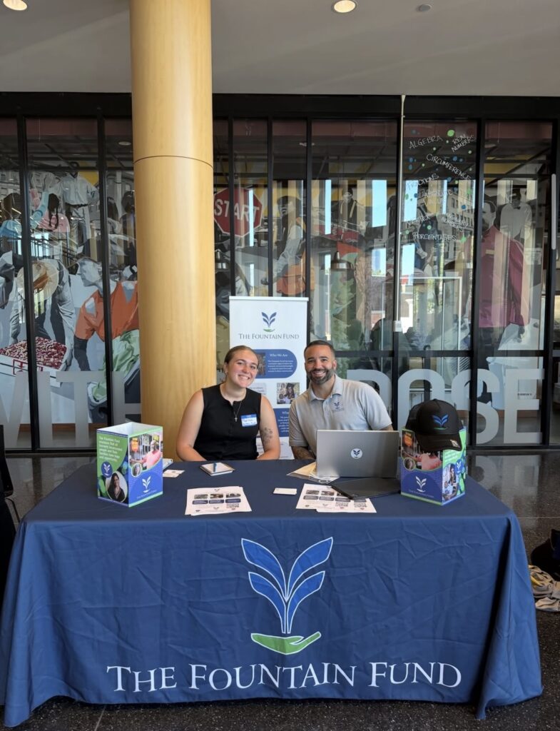 Aaron Morin, Boston Site Director, at a tabling event